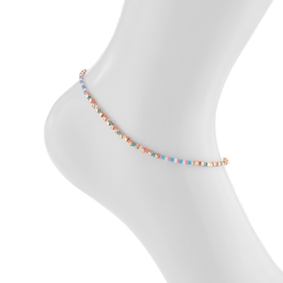 Seedbead & Metal Anklet